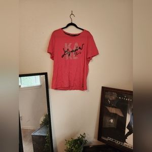 NWOT Pink Karl Lagerfeld T-Shirt | Size: XL